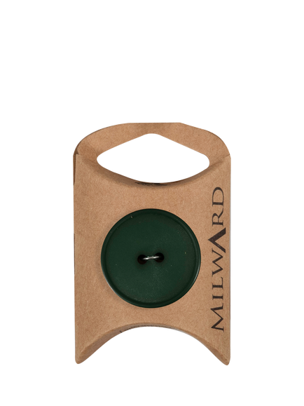 Milward 4 Hole Rim Buttons, 27mm, Pack of 4, Dark Green