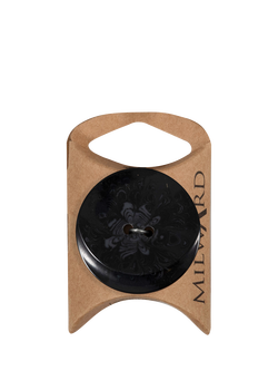 Milward 2 Hole Buttons, 38mm, Pack of 2, Black
