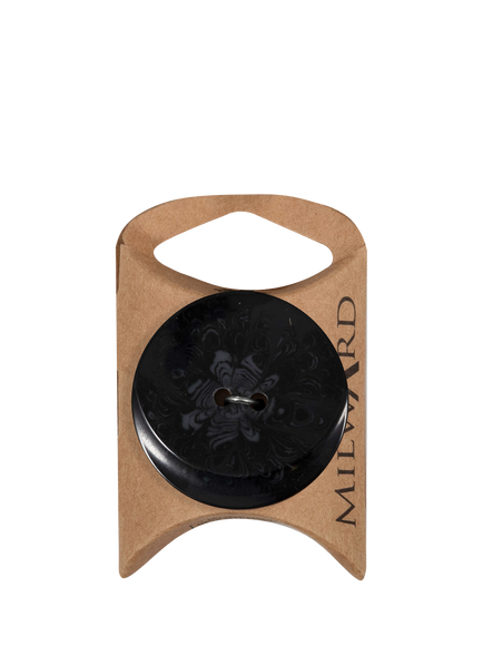 Milward 2 Hole Buttons, 38mm, Pack of 2, Black