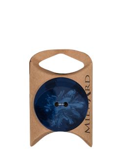Milward 2 Hole Buttons, 38mm, Pack of 2, Navy