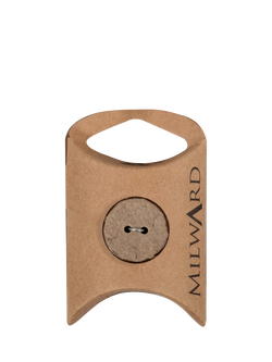 Milward 2 Hole Coconut Buttons, 22mm, Brown, Pack of 6, Brown