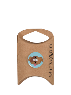 Milward 2 Hole Dog Buttons, 19mm, Blue, Pack of 6, Blue