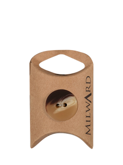 Milward 2 Hole Shaded Buttons, Brown, Pack of 2, Brown