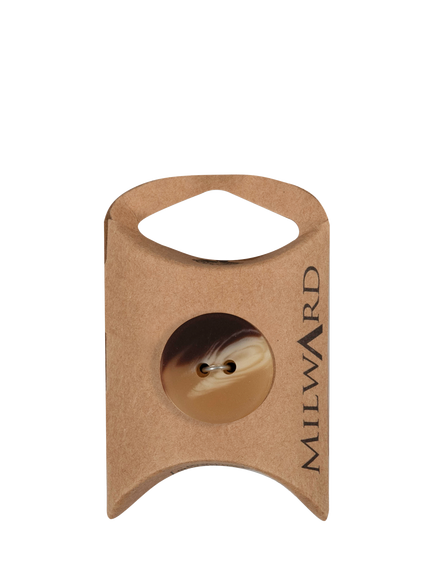 Milward 2 Hole Shaded Buttons, Brown, Pack of 2, Brown