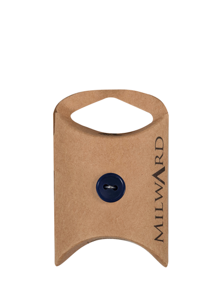 Milward 2 Hole Buttons, 11mm, Pack of 8, Navy