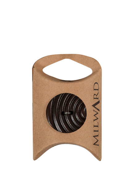 Milward 2 Hole Grooved Buttons, 25mm, Brown, Pack of 4, Brown
