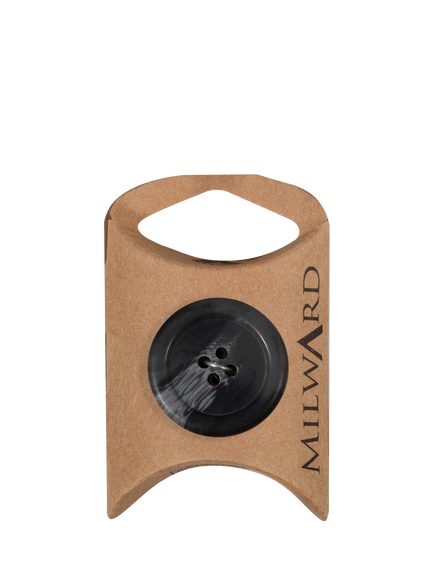 Milward 4 Hole Marbled Buttons, 28mm, Pack of 4, Marble Grey