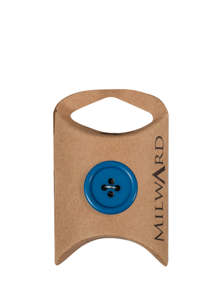 Milward 4 Hole Rim Buttons, 20mm, Pack of 6, Blue