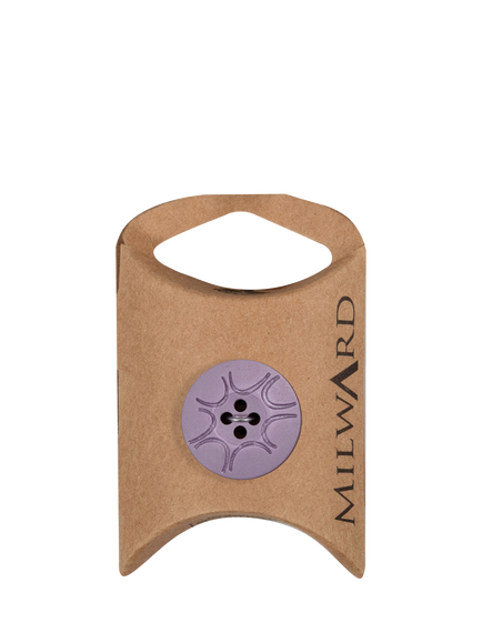 Milward 4 Hole Buttons, 20mm, Grey Purple, Pack of 7, Grey Purple
