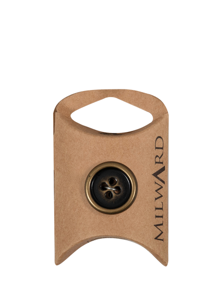 Milward 4 Hole Metal Rim Buttons, 20mm, Gold, Pack of 4, Gold