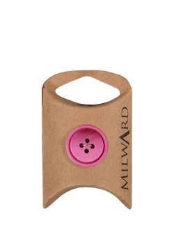 Milward 4 Hole Rim Buttons, 20mm, Pack of 6, Pink