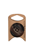 Milward 4 Hole Shiny Button, 33mm, Brown, Pack of 1