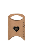 Milward 2 Hole Gold Rim Heart Buttons, 16mm, Black, Pack of 5