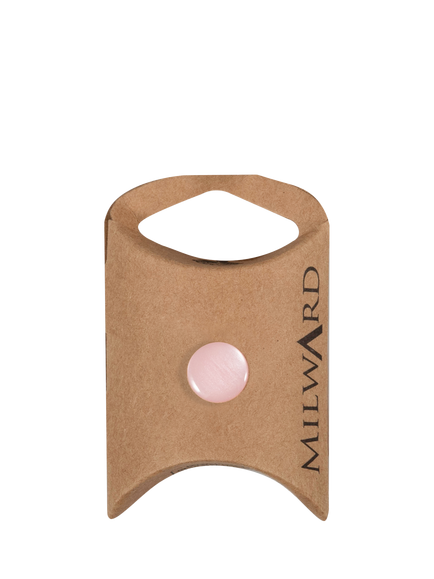 Milward Shank Shiny Buttons, 11mm, Pack of 8, Pink