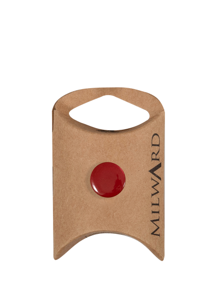 Milward Shank Shiny Buttons, 14mm, Red, Pack of 6, Red
