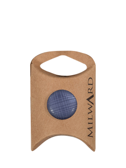 Milward Check Shank Buttons, 20mm, Navy, Pack of 5, Navy