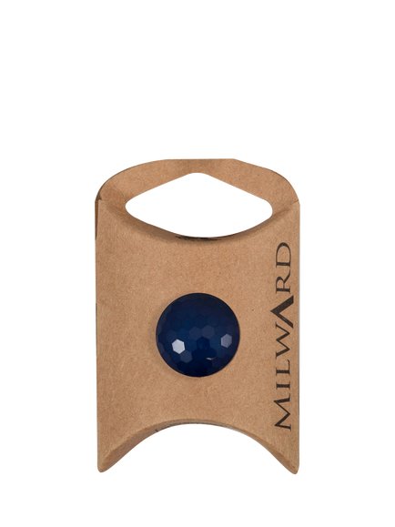 Milward Shank Faceted Buttons, 18mm, Blue, Pack of 6, Blue