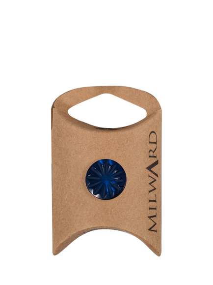 Milward Shank Flower Buttons, 15mm, Pack of 4, Navy