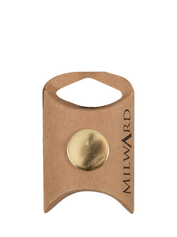 Milward Shank Metal Buttons, 19mm, Gold, Pack of 6, Gold