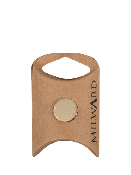 Milward Metal Shank Buttons, 15mm, Gold, Pack of 2, Gold