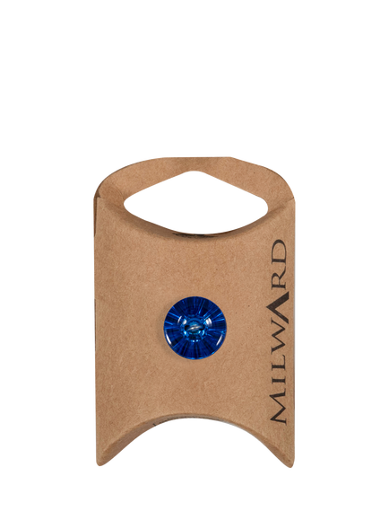 Milward Shank Flat Buttons, 13mm, Bright Blue, Pack of 5, Blue