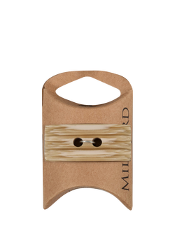 Milward Plastic Duffel Square Toggle Buttons,40mm, Pack of 3, Wood