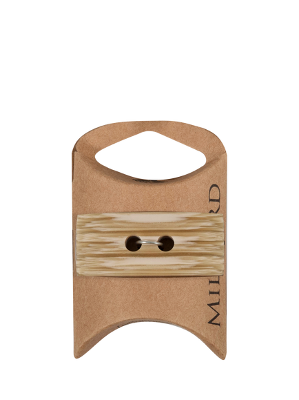 Milward Plastic Duffel Square Toggle Buttons,40mm, Pack of 3, Wood