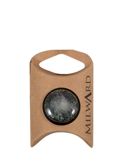 Milward Shiny Buttons, 25mm, Black, Pack of 4, Black