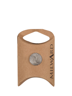 Milward Knot Buttons, 15mm, Silver, Pack of 6, Silver