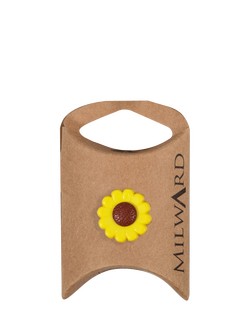 Milward Sunflower Buttons, 18mm, Yellow, Pack of 4, Yellow
