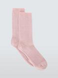 John Lewis Wool Blend With Cashmere Socks, Pink