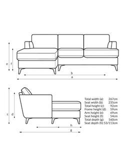 John Lewis Iona LHF Chaise Sofa - view 2, 