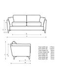 John Lewis Jura Medium 2 Seater Sofa, Metal Leg