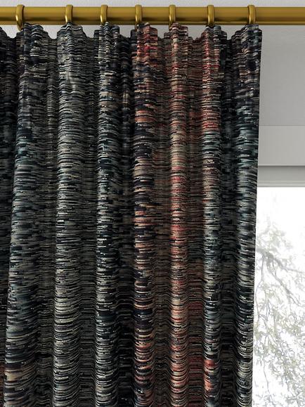 Clarke & Clarke Lumino Made to Measure Curtains or Roman Blind, Kingfisher - view 2, Kingfisher