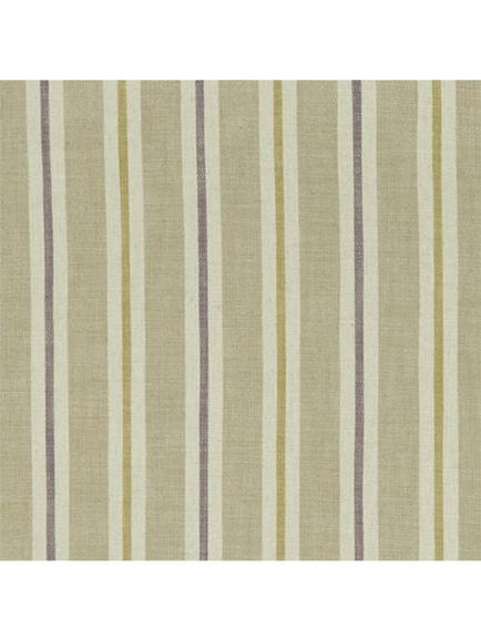 Clarke & Clarke Sackville Stripe Made to Measure Curtains or Roman Blind Heather/Linen, Heather/Linen
