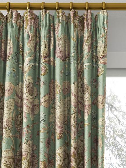 Clarke & Clarke Sissinghurst Made to Measure Curtains or Roman Blind, Citron/Natural - view 2, Citron/Natural