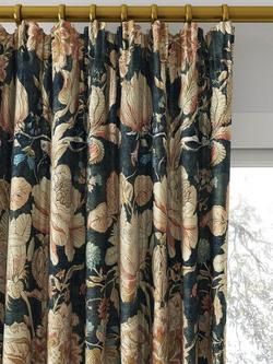 Clarke & Clarke Sissinghurst Made to Measure Curtains or Roman Blind, Midnight/Spice - view 2, Midnight/Spice