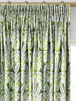 Clarke & Clarke Attingham Made to Measure Curtains or Roman Blind, Cobalt/Green - view 2, Cobalt/Green