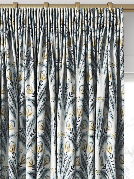 Clarke & Clarke Attingham Made to Measure Curtains or Roman Blind, Denim - view 2, Denim