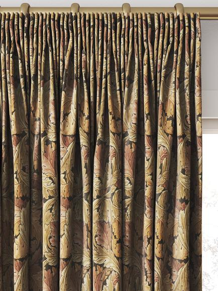 William Morris At Home Acanthus Made to Measure Curtains or Roman Blind, Acorn - view 2, Acorn