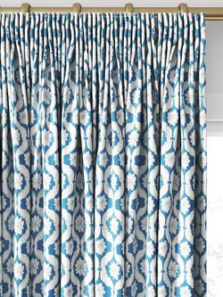 Clarke & Clarke Giverny Made to Measure Curtains or Roman Blind, Cobalt - view 2, Cobalt