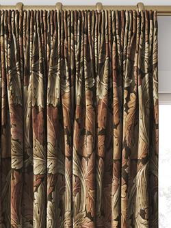 William Morris At Home Acanthus Velvet Made to Measure Curtains or Roman Blind, Acorn - view 2, Acorn
