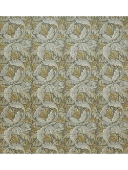 William Morris At Home Acanthus Velvet Made to Measure Curtains or Roman Blind, Flint, Flint
