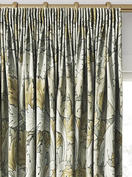 William Morris At Home Acanthus Velvet Made to Measure Curtains or Roman Blind, Flint - view 2, Flint