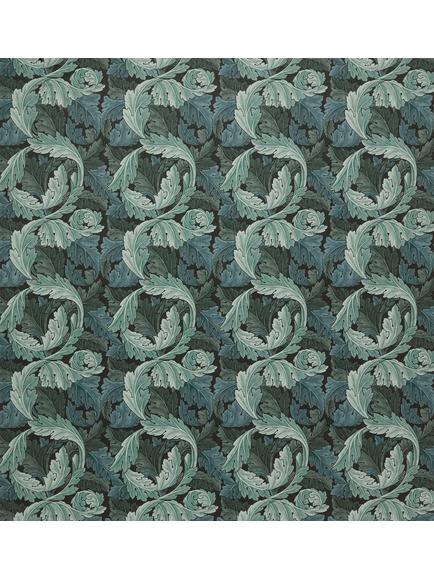 William Morris At Home Acanthus Velvet Made to Measure Curtains or Roman Blind, Indigo, Indigo