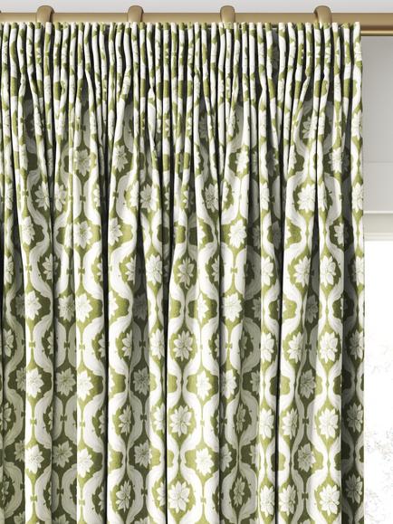 Clarke & Clarke Giverny Made to Measure Curtains or Roman Blind, Sage - view 2, Sage