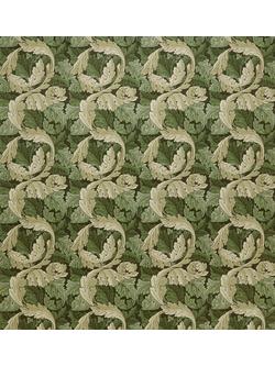 William Morris At Home Acanthus Velvet Made to Measure Curtains or Roman Blind, Nettle, Nettle