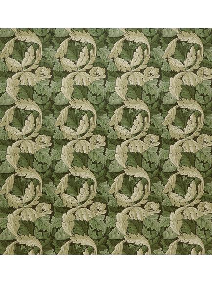 William Morris At Home Acanthus Velvet Made to Measure Curtains or Roman Blind, Nettle, Nettle