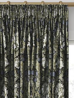 William Morris At Home African Marigold Made to Measure Curtains or Roman Blind, Cornflower - view 2, Cornflower