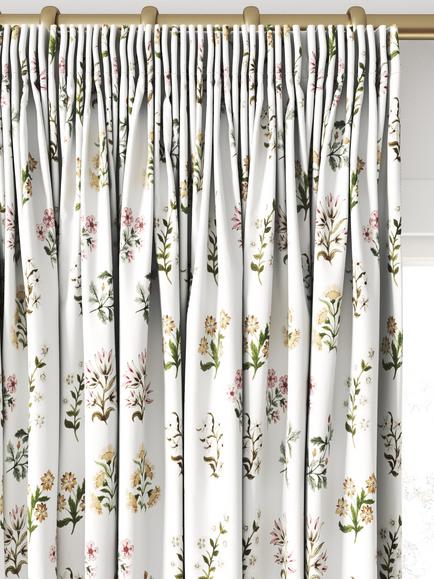 Clarke & Clarke Leiden Made to Measure Curtains or Roman Blind, Blush/Ochre - view 2, Blush/Ochre